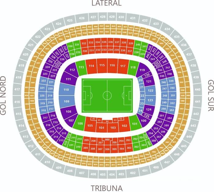 Spotify Camp Nou схема мест