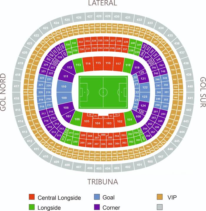 mapa de estadio Spotify Camp Nou